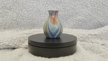 Load and play video in Gallery viewer, Bud Vase - 3” Tall - Magenta, Blue, Green Yellow, and White (02)
