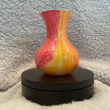 Load image into Gallery viewer, Bud Vase - 4 1/2” Tall - Magenta/Pink, Orange, Yellow and White (02)
