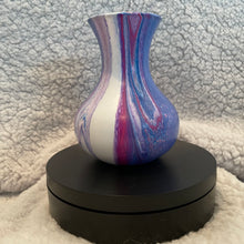 Load image into Gallery viewer, Bud Vase - 4 1/2” Tall - Purple, Blue, Magenta/Pink and White
