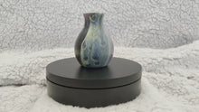 Load and play video in Gallery viewer, Bud Vase - 3” Tall - Green/Yellow, Magenta, Blue, Black, Metallic Gold and White (01)
