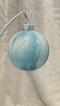 Load and play video in Gallery viewer, Ornament - Teal/White
