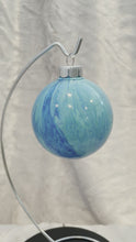 Load and play video in Gallery viewer, Ornament - Blue/Aqua/White/Silver
