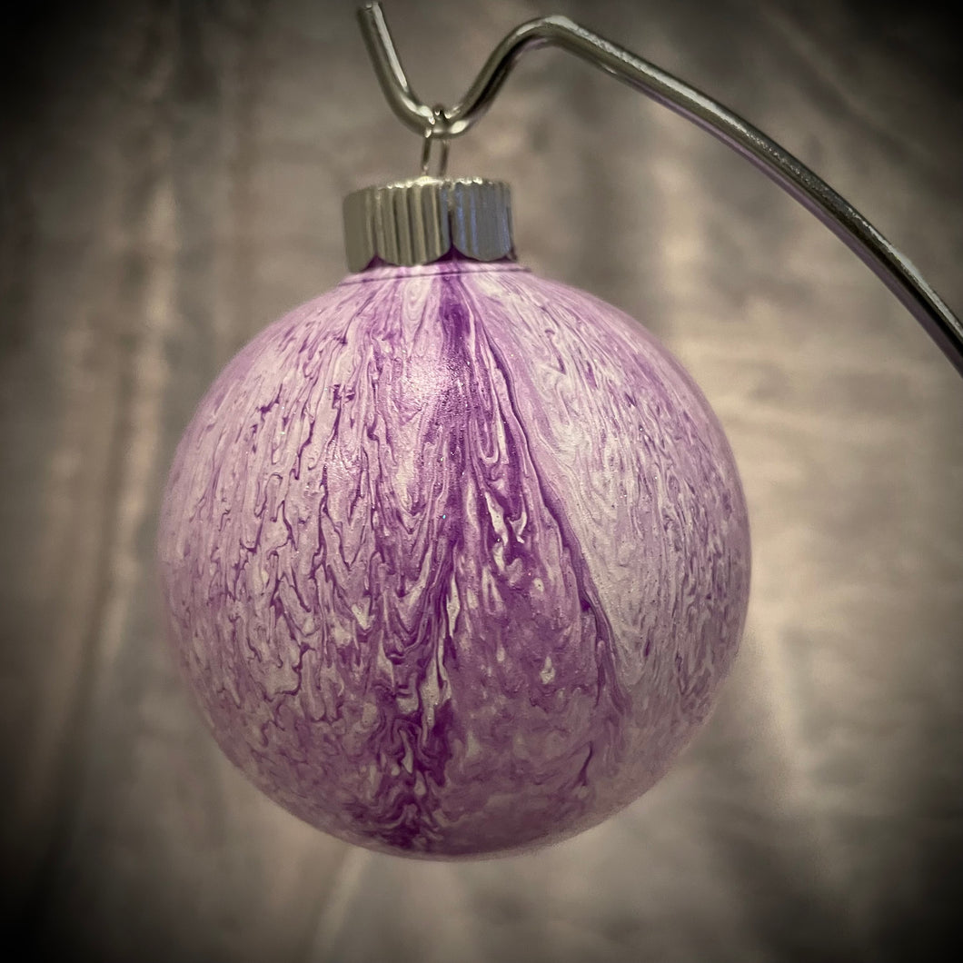 Ornament - Purple/White