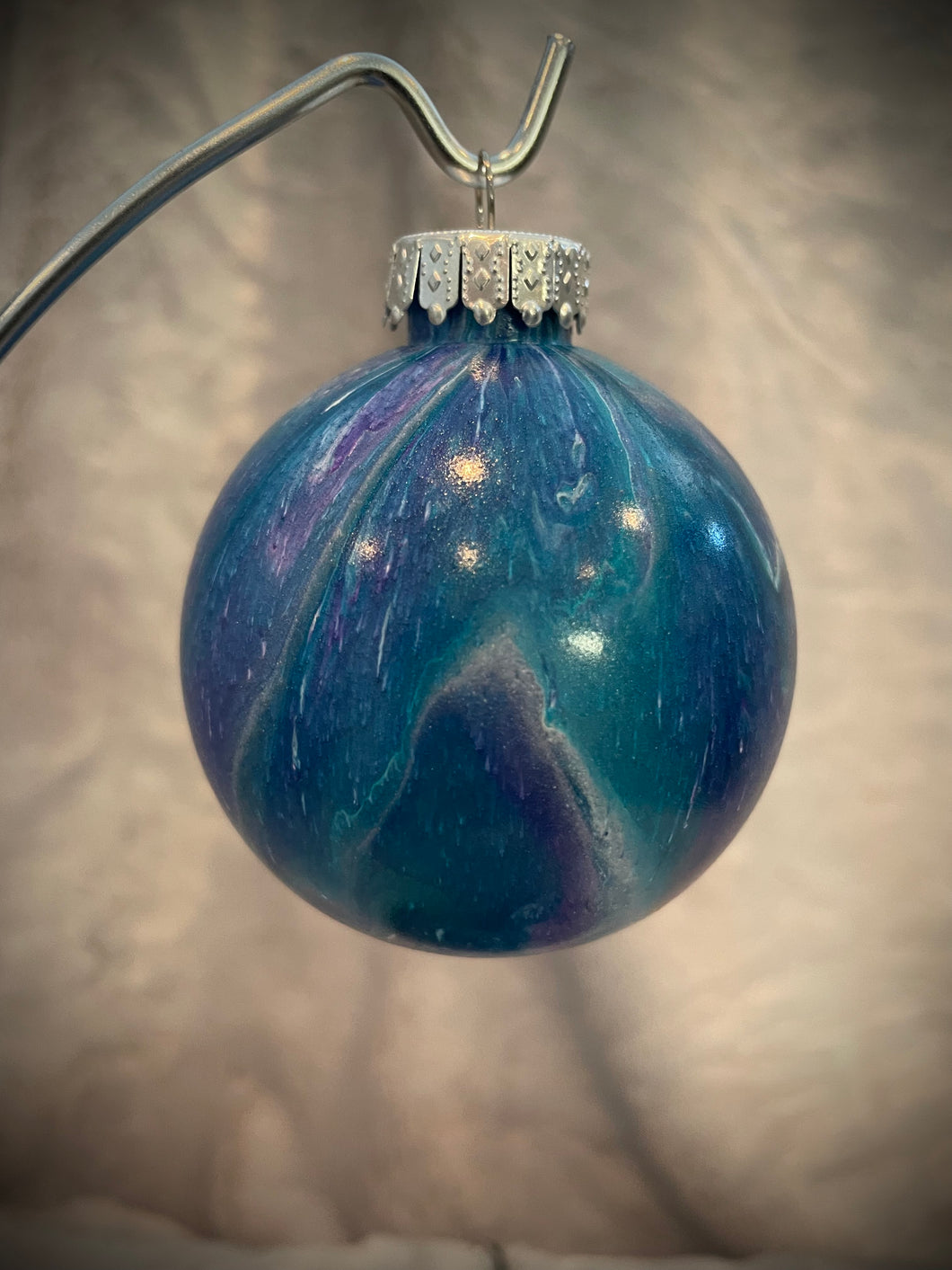 Ornament - Purple/Teal/White