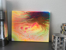 Load image into Gallery viewer, “Neon Storm” - Original Art on Canvas - 8&quot; x 10&quot;
