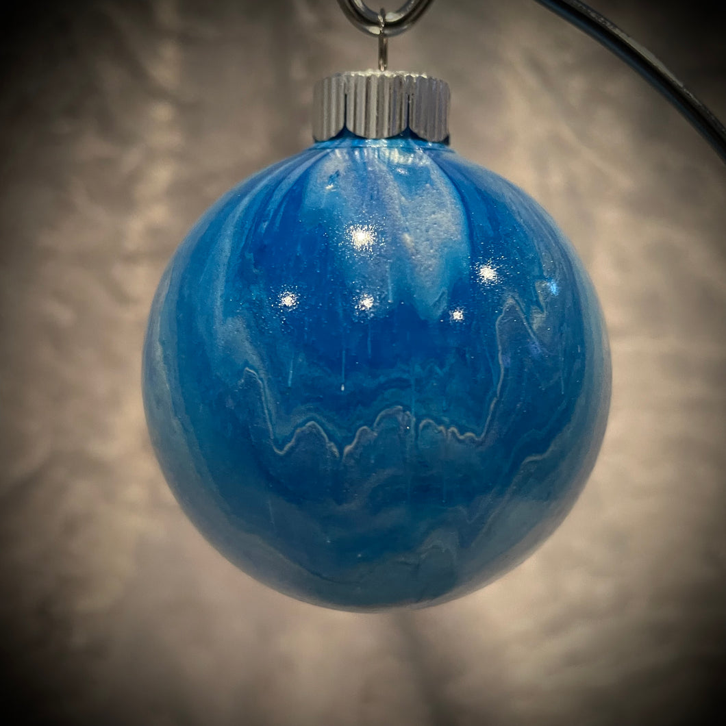 Ornament - Blue/White/Gold