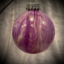 Load image into Gallery viewer, Ornament - Purple/White/Metallic Gold
