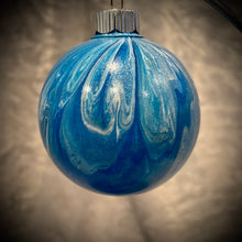 Load image into Gallery viewer, Ornament - Blue/White/Silver
