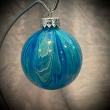 Load image into Gallery viewer, Ornament - Blue/Aqua/White/Silver
