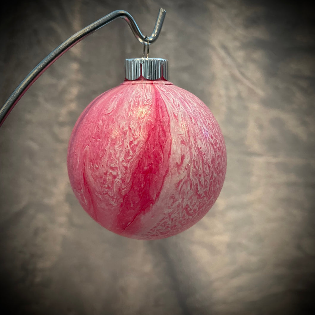 Ornament - Pink/White
