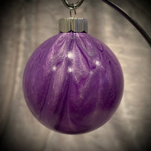 Load image into Gallery viewer, Ornament - Purple/White/Metallic Silver

