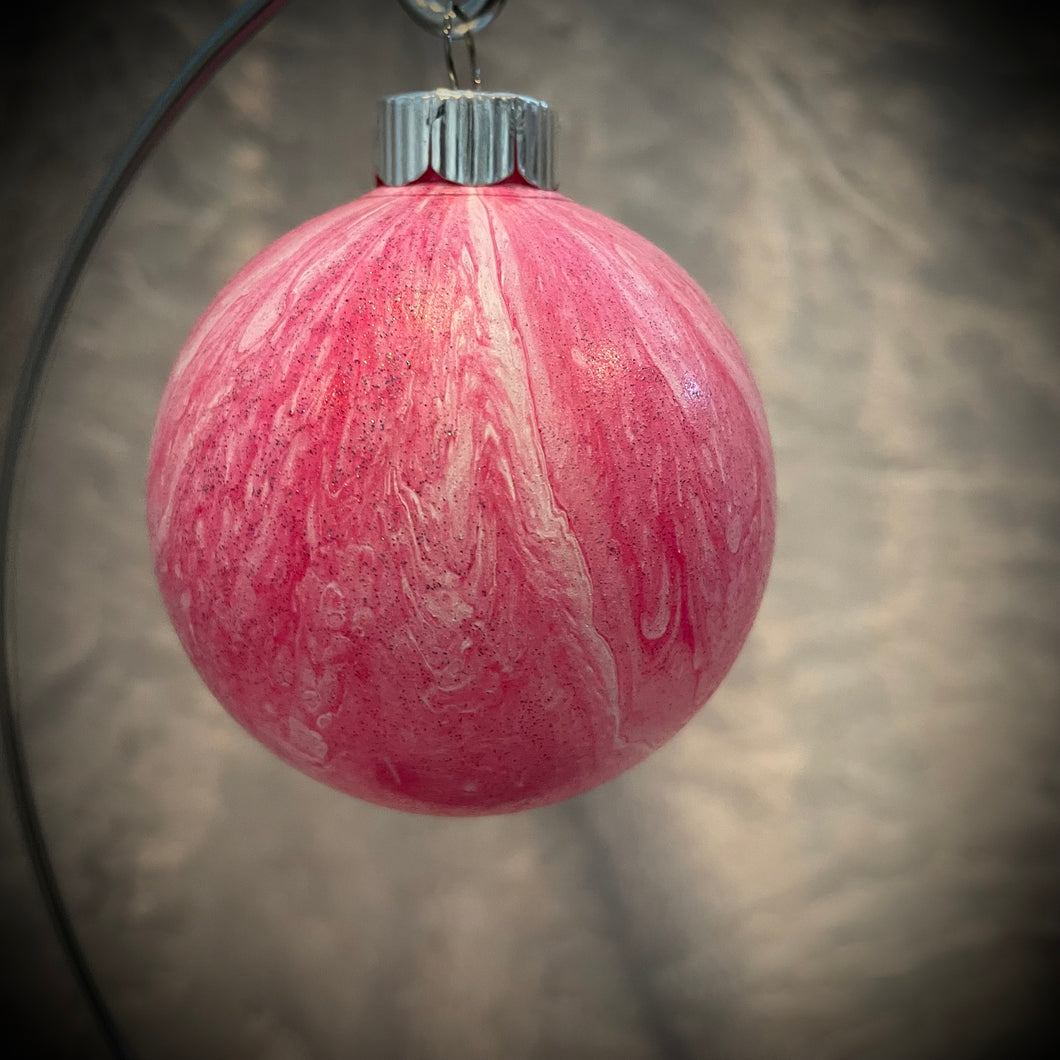 Ornament - Pink/White