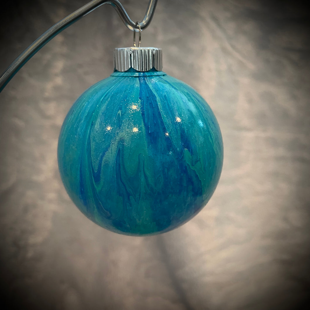 Ornament - Blue/Aqua/White/Silver